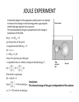 Joule Experiment