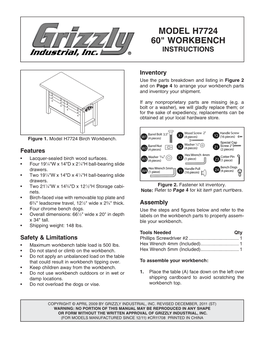 Model H7724 60