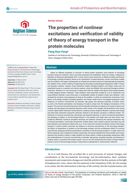 The Properties of Nonlinear Excitations and Verification of Validity of Theory