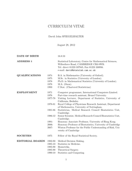 Curriculum Vitae