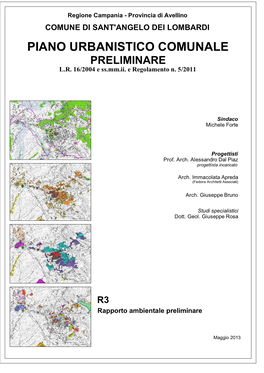 Piano Urbanistico Comunale Preliminare L.R