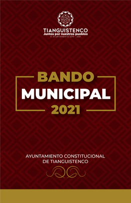 Bando Municipal De Tianguistenco 2021