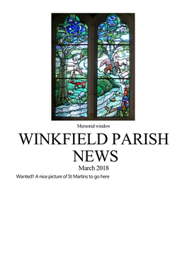 Winkfield Parish News