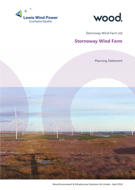 Stornoway Wind Farm Ltd Stornoway Wind Farm