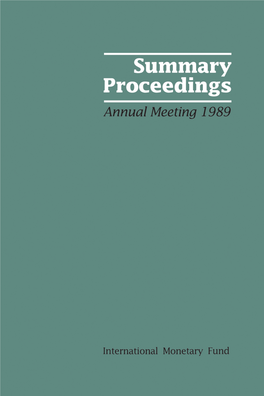 Summary Proceedings