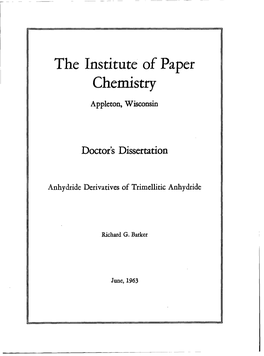 The Institute of Paper Chemistry