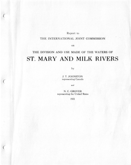 St. Mary and Milk Rivers