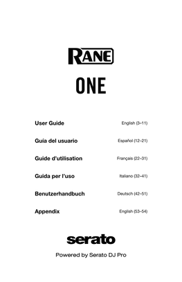 RANE-ONE-User-Guide-V1 5.Pdf