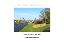 Lesbury Neighbourhood Plan 2016 – 2036: Referendum Version