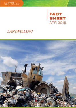 Fact Sheet Landfilling