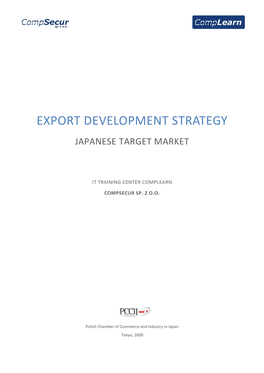 Export Development Strategy Japanese Target Market