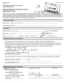 National Register of Historic Places Registration Form