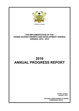 2010 Annual Progress Report