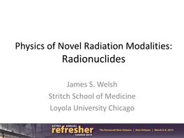 Radionuclides