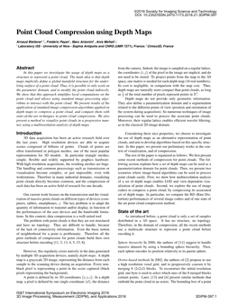 Point Cloud Compression Using Depth Maps