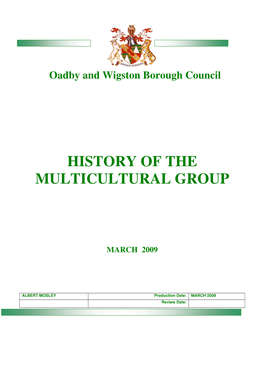 History of the Multicultural Group