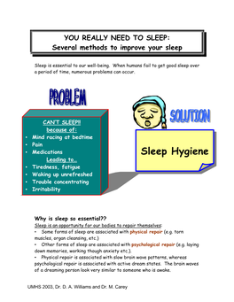 Chapter 3: Sleep Hygiene