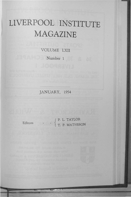 Liverpool Institute Magazine