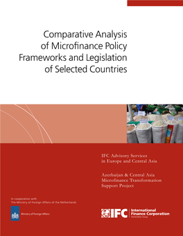 Comparative Analysis of Microfinance Policy Frameworks and Legislation of Selected Countries