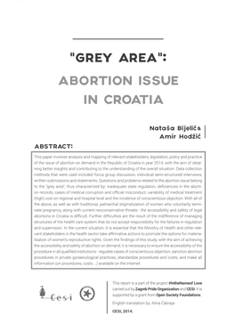 Abortion Issue in Croatia