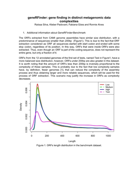 Gene Finding in Distinct Metagenomic Data Complexities Raíssa Silva, Kleber Padovani, Fabiana Góes and Ronnie Alves