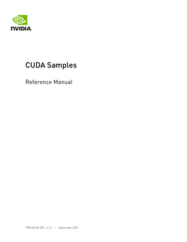 CUDA Samples