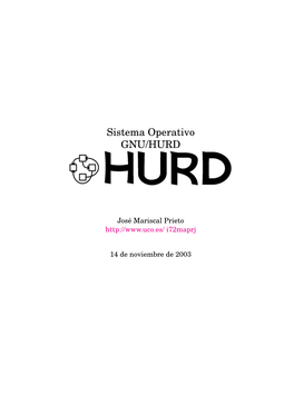 Sistema Operativo GNU/HURD