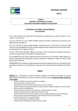 Arretes Reglementant Temporairement La