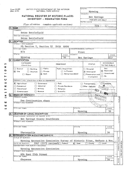 Application to National Register of Historic Places