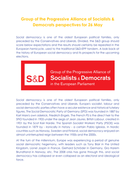 Group of the Progressive Alliance of Socialists & Democrats