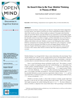 Wishful Thinking in Theory of Mind