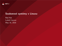 Souborové Systémy V Linuxu