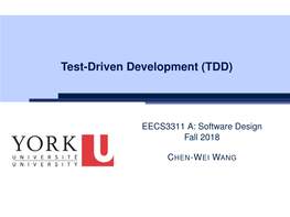 Test-Driven Development (TDD)