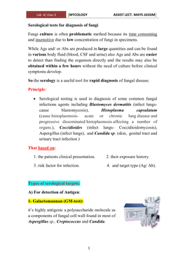 Mycology Assist Lect. Mays Jassim[