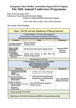 The 36Th Annual Conference Programme