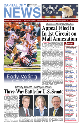 Appeal Filed in in 1St Circuit on Mall Annexation