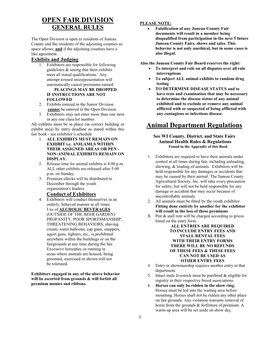 General Regulations