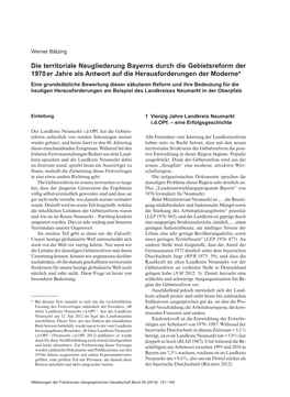 Die Territoriale Neugliederung Bayerns Durch Die Gebietsreform