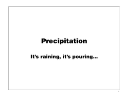 Precipitation