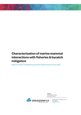 Marine Mammal Interactions & Bycatch Mitigation