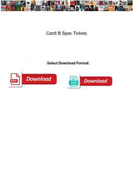 Cardi B Spac Tickets