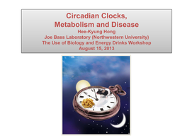 Circadian Clocks, Metabolism and Disease