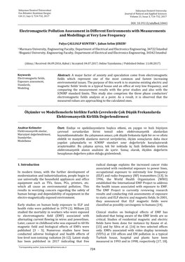 Electromagnetic Pollution Assessment in Different Environments with Measurements and Modellings at Very Low Frequency