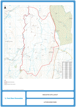 Lethen Wind Farm Indicative Site Layout