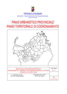 Sistema Della Pianificazione Urbanistica E Di Settore