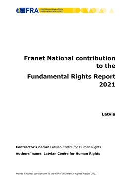 Fundamental Rights Report 2021