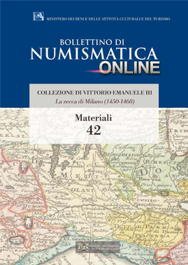 Bollettino Di Numismatica on Line Materiali N. 42-2016