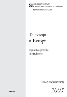 Televizija U Evropi: Regulativa, Politika I Nezavisnost