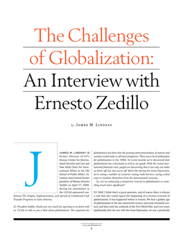 The Challenges of Globalization: an Interview with Ernesto Zedillo