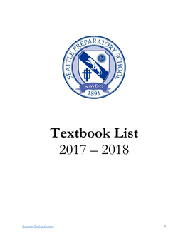 Textbook List 2017 – 2018